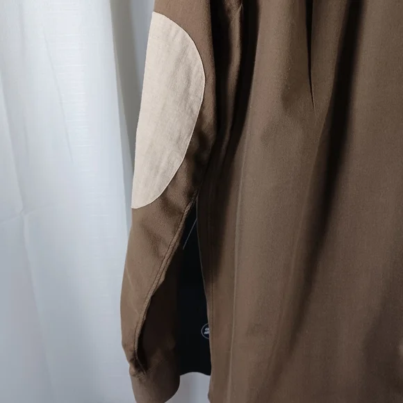 PAUL FREDRICK Cotton & Cashmere "Flannel" Button Down Shirt Elbow Patches EUC - Picture 5 of 9